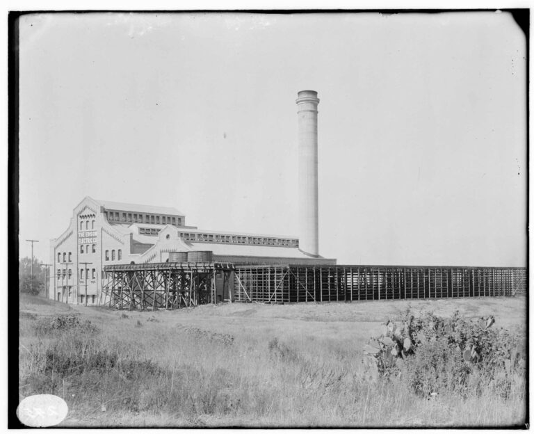 distant view under construction undated