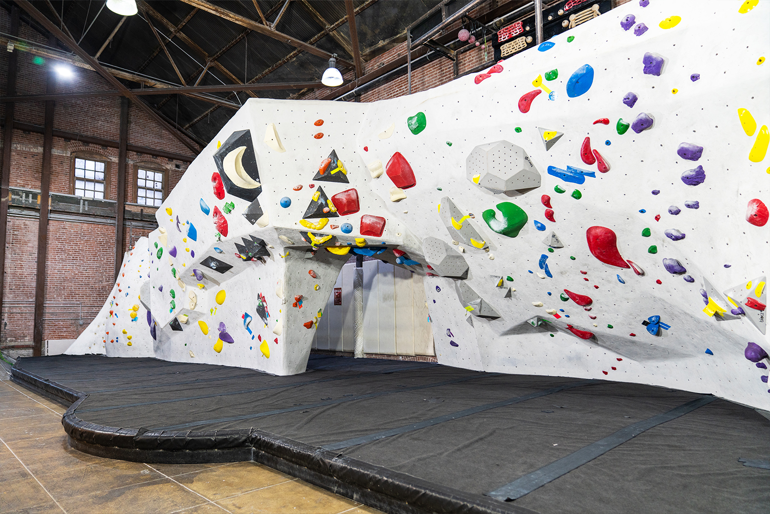 bouldering sections